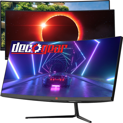 Deco Gear 30` Curved Monitor, 200Hz, 1ms MPRT, 2560x1080, for Professionals, Gaming 3-Pack