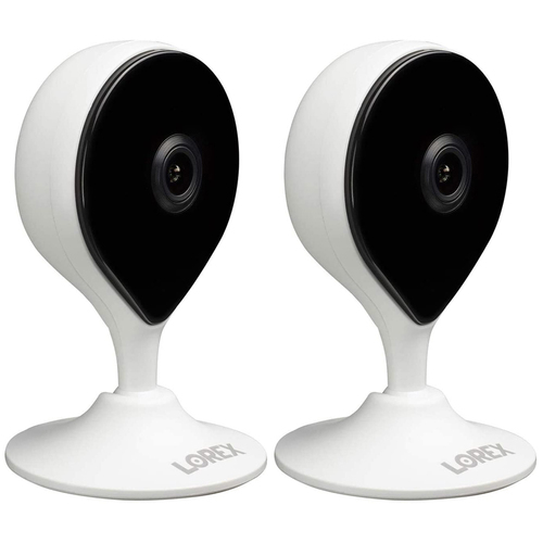 Lorex 2K Indoor Wi-Fi Security Camera White 2 Pack