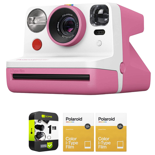 Polaroid Originals PRD9056 Now I-Type Instant Camera - Pink w/ Warranty + 2-Pack Film