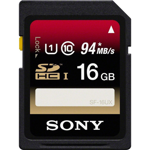 Sony SF16UX/TQ2 - 16GB SDHC Class 10 UHS-1, R94 Memory Card
