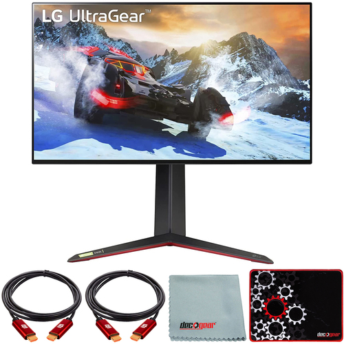 LG 27` UltraGear 4K UHD Nano IPS 1ms G-Sync Gaming Monitor with Mouse Pad Bundle