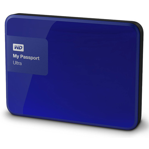Western Digital My Passport Ultra 2 TB Portable External Hard Drive, Blue (WDBBKD0020BBL-NESN)