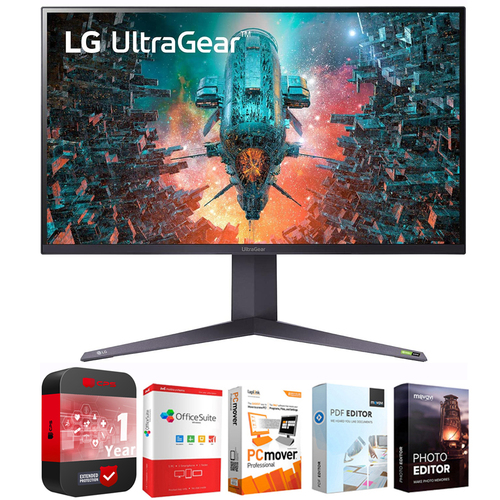 LG 32GQ950-B 32` UltraGear UHD 4K Nano IPS 1ms 144Hz Monitor + Protection pack