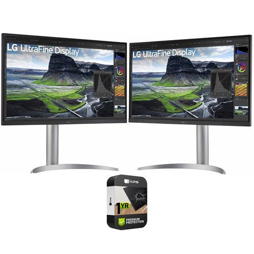 LG 27` UltraFine UHD 4K Nano Monitor with VESA Display 2 Pack + 1 Year Warranty