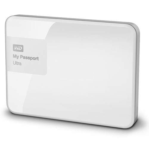 Western Digital My Passport Ultra 1 TB Portable External Hard Drive, White