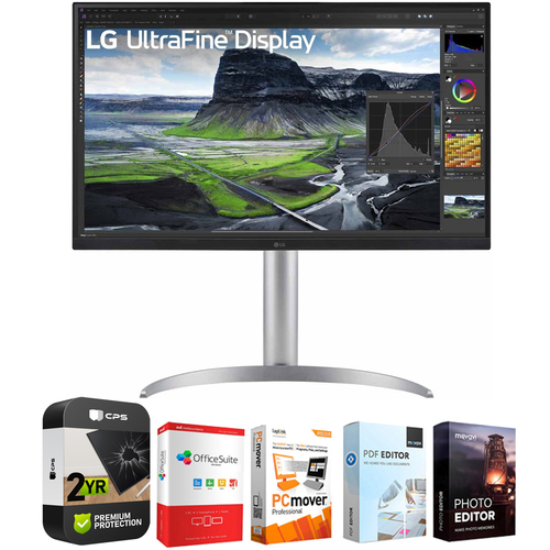 LG 27UQ850-W 27` UltraFine UHD 4K Nano IPS Monitor + 2 Year Protection Pack