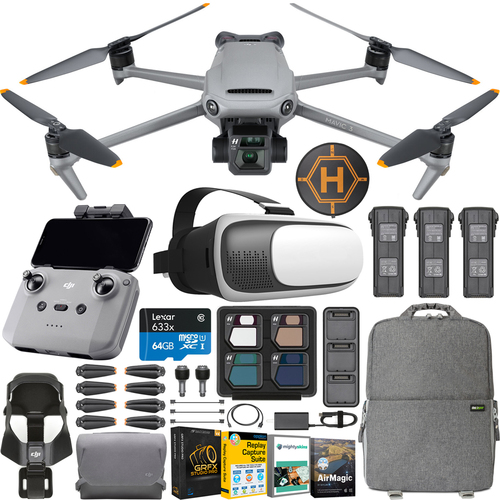 DJI  Mavic 3 Drone Quadcopter Fly More Combo + FPV Goggles + Content Creator Bundle
