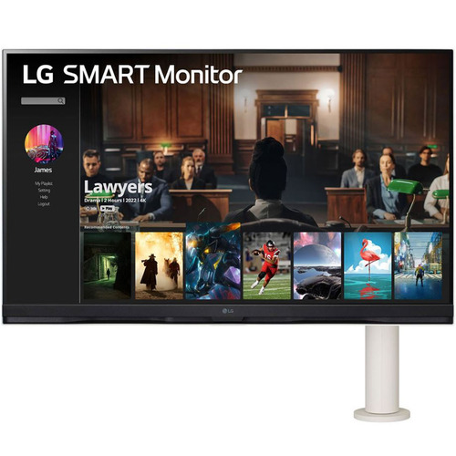 LG 32` 4K UHD Smart Monitor with webOS and Ergo Stand (32SQ780S-W)