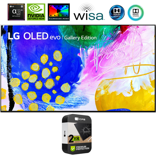 LG OLED77G2PUA 77` HDR 4K Smart OLED TV (2022) (Renewed) + 2 Year Protection Pack
