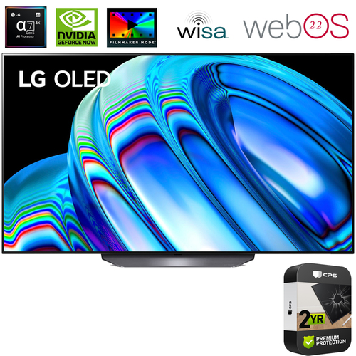 LG OLED55B2PUA 55` HDR 4K Smart OLED TV (2022) (Renewed) + 2 Year Protection Pack