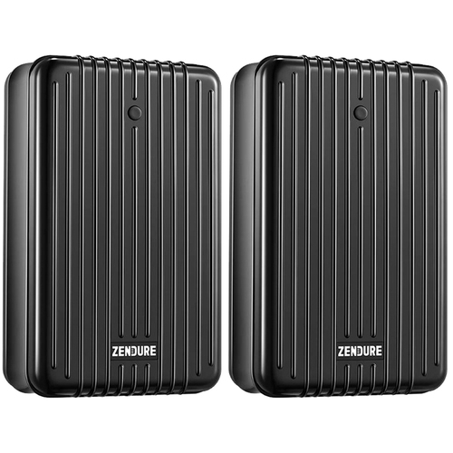 Zendure SuperTank 26800mAh 100W PD Portable Power Bank Black 2 Pack