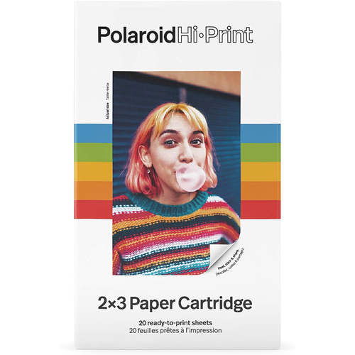 Hi-Print Photo Paper, 2x3 Paper Cartridge (20 Sheets)