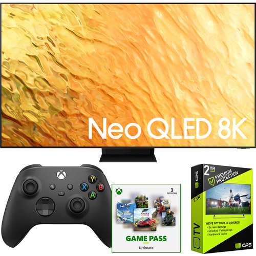 Samsung 65` QN800B Neo QLED 8K Smart TV (2022) Ultimate Bundle with Xbox Controller