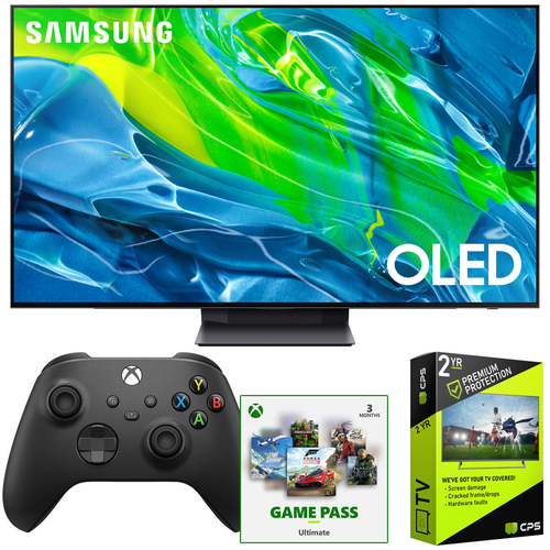 Samsung S95B 65` 4K Quantum HDR OLED Smart TV 2022 Ultimate Bundle with Xbox Controller