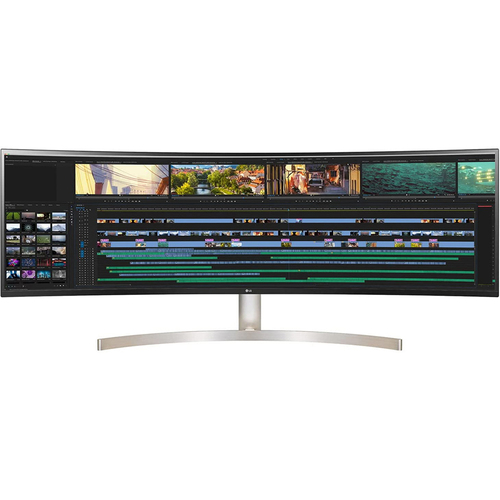 LG 49 Inch 32:9 UltraWide Dual QHD IPS Curved LED Monitor with HDR 10 - Open Box