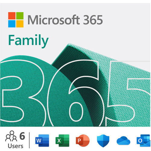Microsoft Office 365 Family 15-Month Subscription (up to 6 people) + Audio-Technica SonicFuel Earphones w/Mic