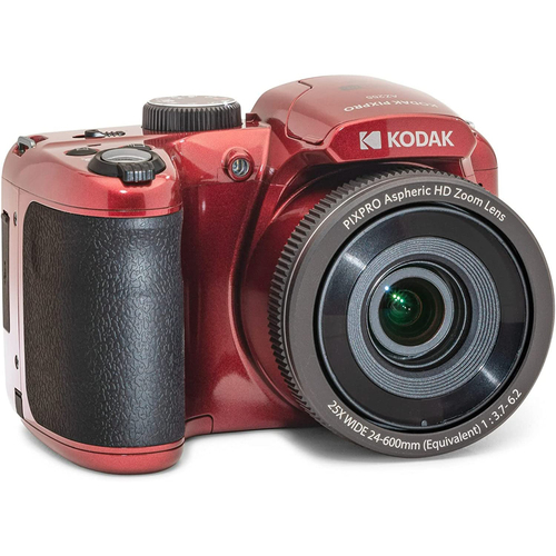 Kodak PIXPRO Astro Zoom AZ255-RD 16MP Digital Camera, 25X Optical Zoom, Red