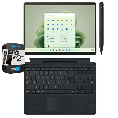 Microsoft Surface Pro 9 13` Tablet i5, 8GB/256GB, Forest +Accessories +Extended Protection