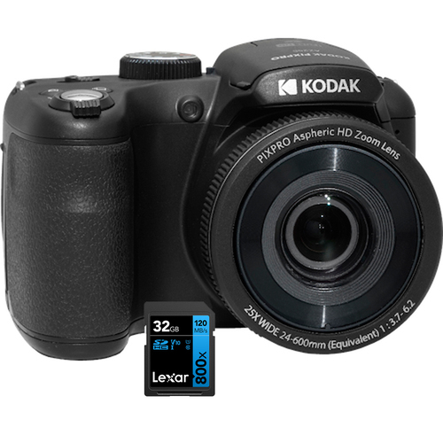 Kodak PIXPRO Astro Zoom 16MP Digital Camera 25X Zoom Black with 32GB Memory Card