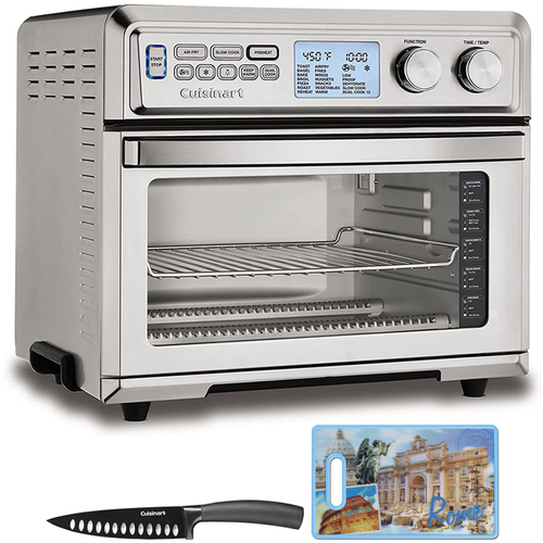 Cuisinart Large Digital AirFry Toaster Oven with Knife & 3D City Cutting Board