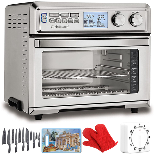 Cuisinart Large Digital AirFry Toaster Oven with 12 Pcs Cutlery Set Bundle