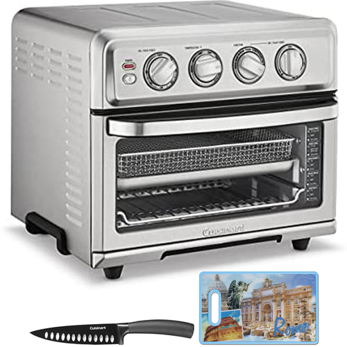 Cuisinart AirFryer Toaster Oven with Grill Steel + Knife & 3D City Cutting Board