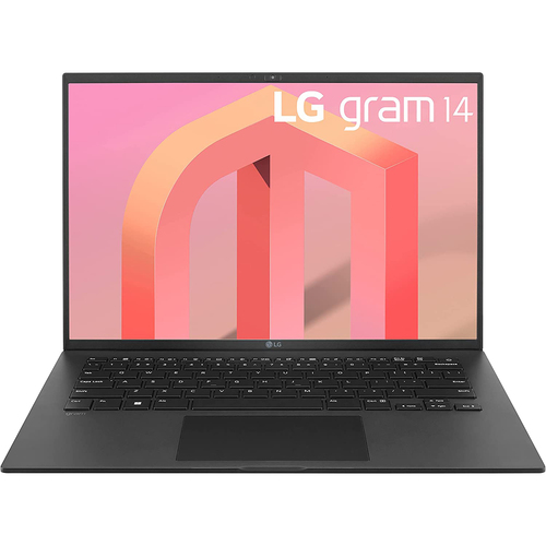 LG Gram 14Z90Q 14` Lightweight Laptop, Intel i7-1260P, 16GB RAM/512GB SSD, Black