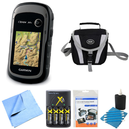 Garmin 010-01508-10 - eTrex 30x Handheld GPS Battery Bundle
