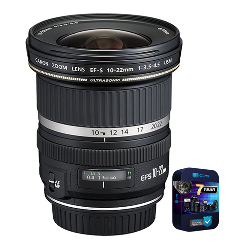 Canon EF-S 10-22mm F/3.5-4.5 USM Lens with 7 Year Extended Warranty