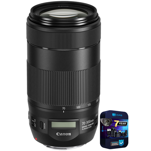 Canon EF 70-300mm f/4-5.6 IS II USM Lens for Canon DSLRs + 7 Year Warranty
