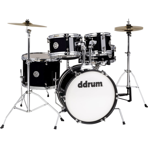 DDRUM D1 Junior Complete Drum Kit with Throne, Midnight Black - D1 516 MB - Open Box