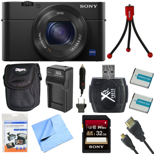 Sony DSC-RX100M IV Cyber-shot Digital Still 20.1 MP 1` Sensor Camera 32GB Card Bundle