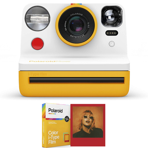 Polaroid Originals Now i-Type Instant Camera - Yellow (PRD9031) with Color Film Frames Bundle