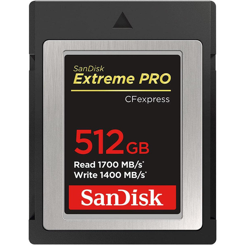 Sandisk Extreme Pro CFexpress Card, 512GB, 1700/1400 MB/s (SDCFE-512G-ANCNN)