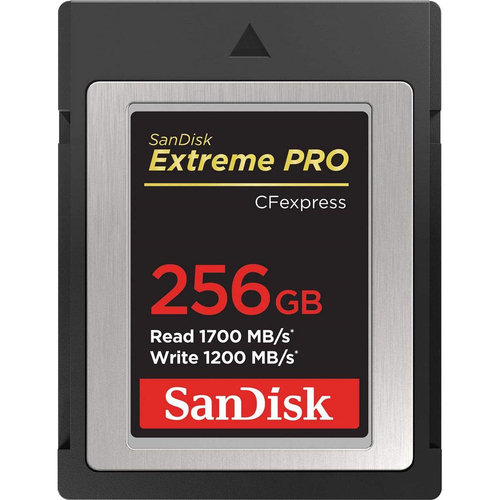 Sandisk Extreme Pro CFexpress Card, 256GB, 1700/1200 MB/s (SDCFE-256G-ANCNN)