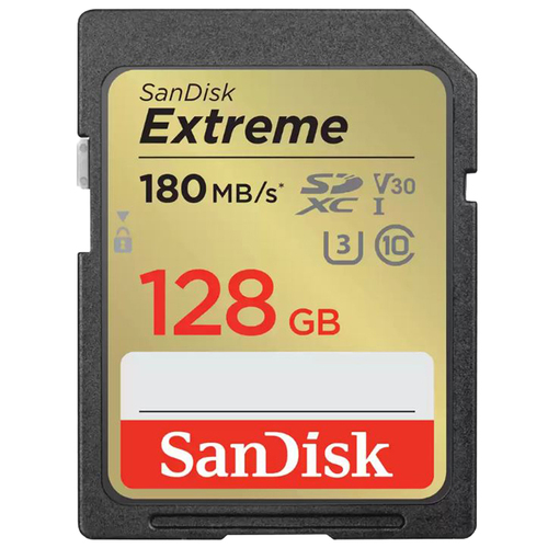 Sandisk Extreme SDXC Memory Card, 128GB, UHS-I (SDSDXVA-128G-ANCIN)