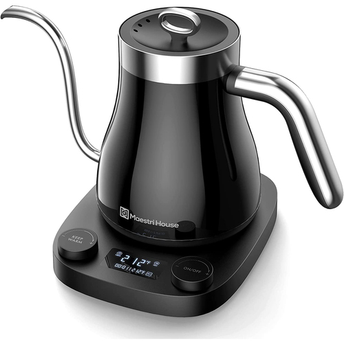 Electric Pour Over Gooseneck Kettle with LCD Display (MTS0902)