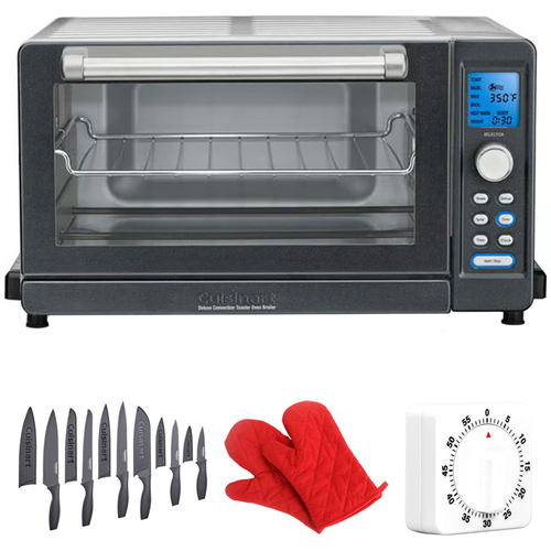 Cuisinart Deluxe Convection Toaster Oven Broiler, Granite + Kitchen Accessory Bundle