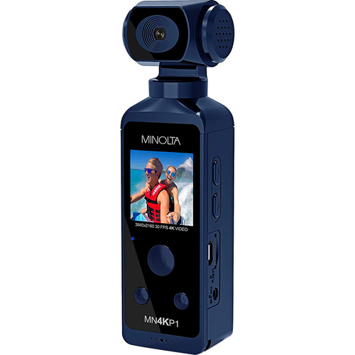 Minolta MN4KP1 4K Ultra HD Pocket Camcorder w/ Wi-Fi and Waterproof Housing - Open Box
