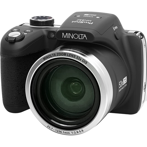 Minolta Pro Shot 16MP Digital Camera with 53x Optical Zoom -  Black - Open Box