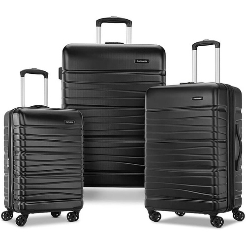 Samsonite Evolve SE 3 Piece Hardside Luggage Set (20`/24`/28`) Bass Black (145796-1027)