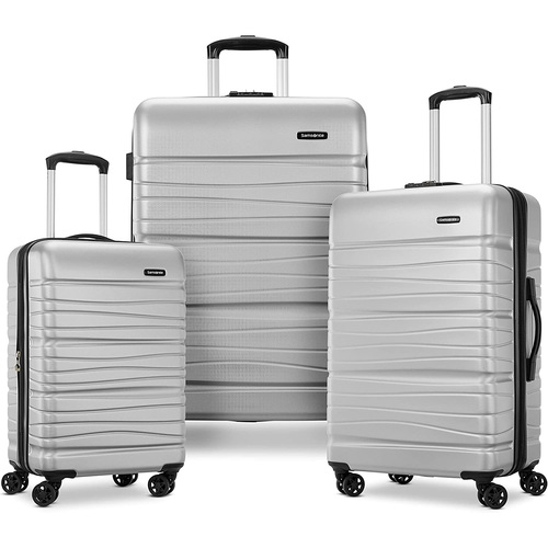 Samsonite Evolve SE 3 Piece Spinner Luggage Set, Arctic Silver (145796-7722)