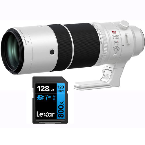 Fujifilm XF 150-600mm f/5.6-8 R LM OIS WR Lens for X-Mount Cameras + 128GB Card