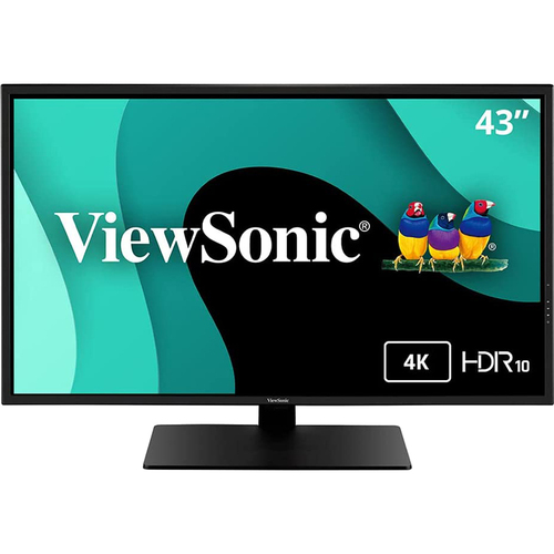 ViewSonic VX4381-4K 43` Ultra HD 3840x2160 MVA 4K 16:9 Widescreen Monitor with HDR10