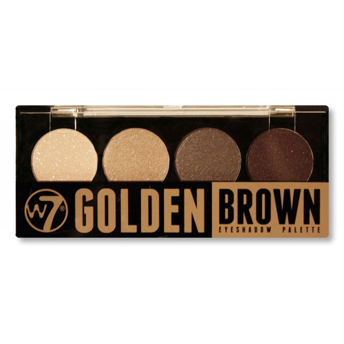 W7 Quad-Eyeshadow Makeup Palette Golden Brown - 394440