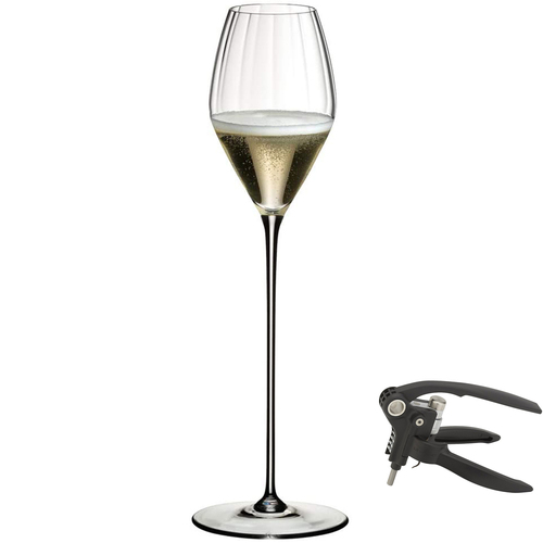 Riedel High Performance Champagne Glass - 4994/28 + Deluxe Lever Corkscrew