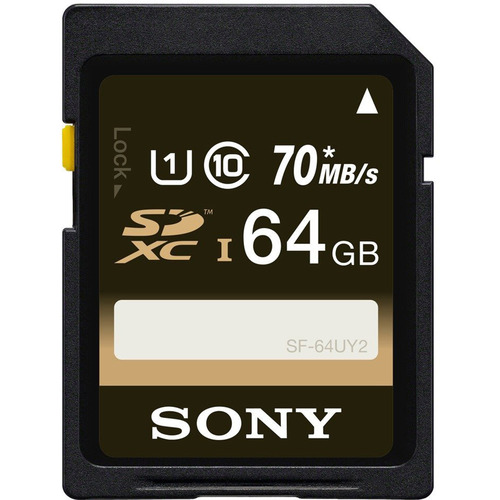 Sony SF64UY2/TQ - 64GB SDXC Class 10 UHS-1, R70 Memory Card