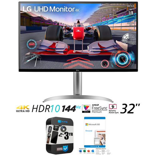 LG 32` UHD 4K HDR 10 Monitor w/ USB Type-C & 65 PD +Microsoft 365 +3Yr Warranty