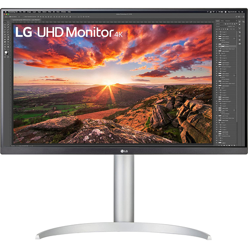 LG 27UP650-W 27` UHD (3840 x 2160) IPS Monitor with VESA Display HDR 400 - Open Box