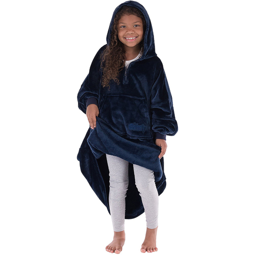 The Comfy Dream Lite Quarter-Zip Wearable Juniors Blanket Navy H230584130000